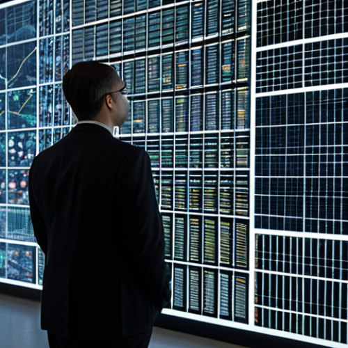 A diverse group of professional individuals, fully clothed in modest business attire, gathered around a large, translucent display screen in a modern data analysis center. The screen displays abstract data visualizations with subtle, distorted patterns or uneven distributions, metaphorically representing algorithmic bias and its impact on various groups. The overall mood is contemplative, highlighting the "hidden shadow" in AI. Professional photography, high detail, perfect anatomy, correct proportions, natural pose, well-formed hands, proper finger count, natural body proportions, safe for work, appropriate content, fully clothed, professional dress.