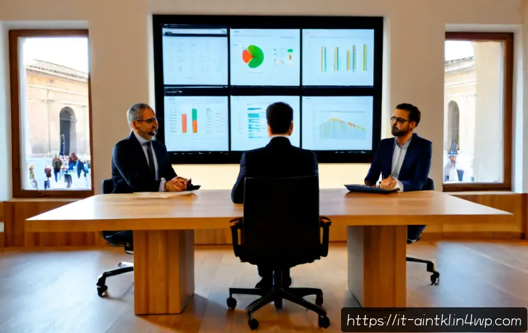 AI 시스템의 공정성  기술과 법의 조화 - Photorealistic modern Italian civic technology office, diverse team of software engineer, legal expe...